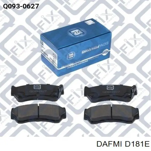 D181E Dafmi Передні гальмівні колодки