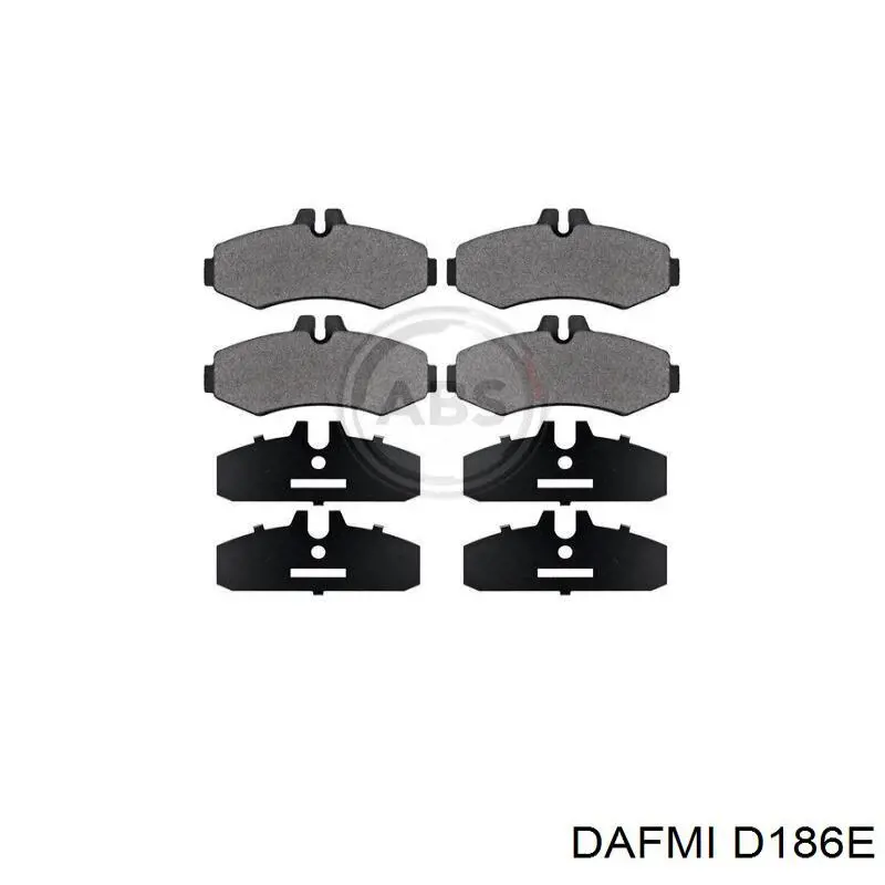 Гальмівні колодки Dafmi D186E ціна, від 13.58 USD