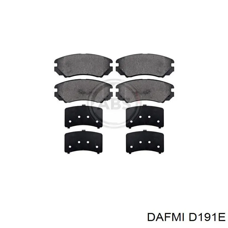 Гальмівні колодки Dafmi D191E ціна, від 13.80 USD