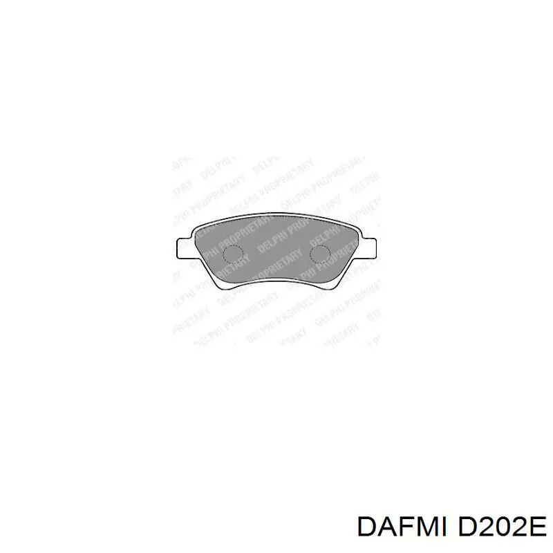 D202E Dafmi Передні гальмівні колодки