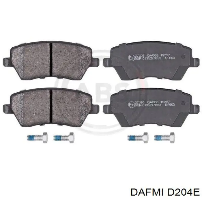 Купити D204E Dafmi Колодки гальмівні передні, дискові