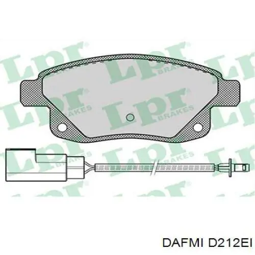 Задні гальмівні колодки D212EI Dafmi