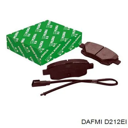 D212EI Dafmi Колодки гальмівні задні, дискові