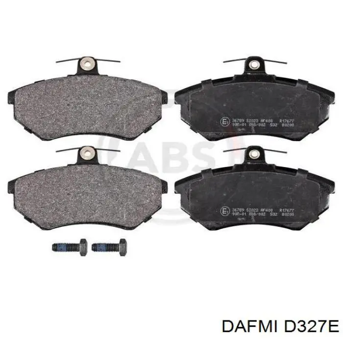 D327E Dafmi колодки гальмівні передні, дискові