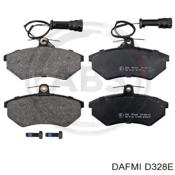 D328E Dafmi колодки гальмівні передні, дискові