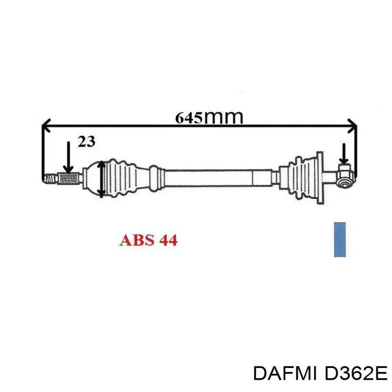 Купити D362E Dafmi Задні колодки