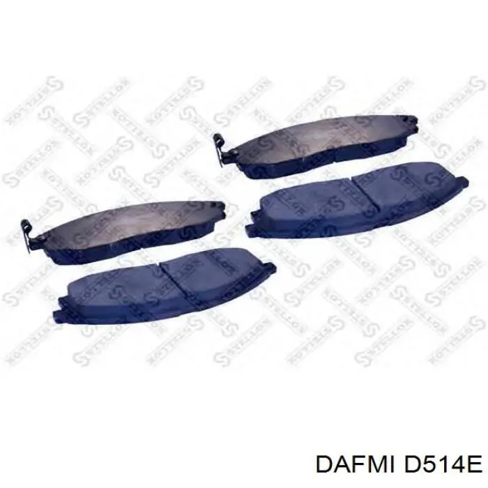 Передні тормозні колодки D514E Dafmi