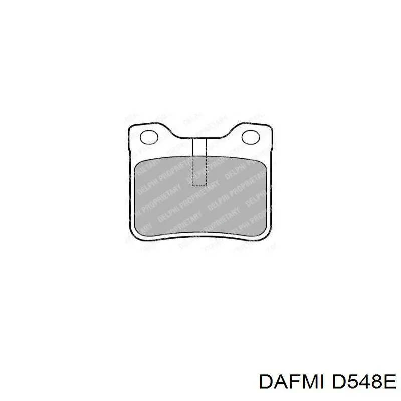 Купити D548E Dafmi Задні колодки
