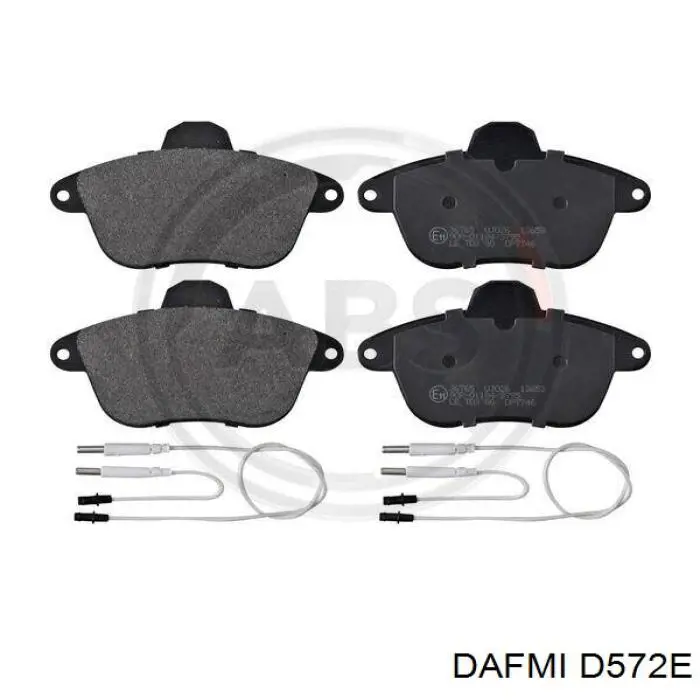Гальмівні колодки Dafmi D572E ціна, від 12.68 USD