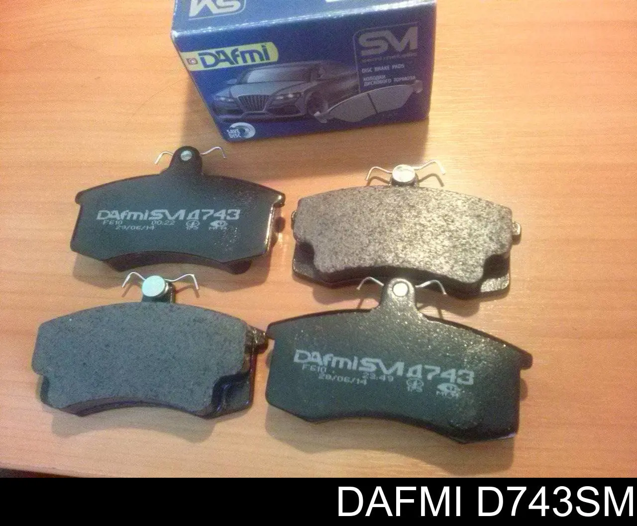 D743SM Dafmi Передні гальмівні колодки