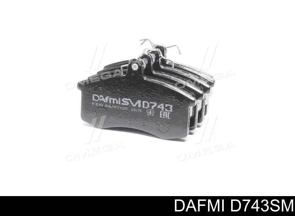 Гальмівні колодки Dafmi D743SM ціна, від 11.31 USD