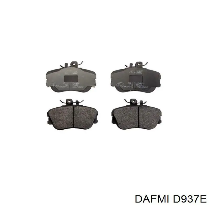 D937E Dafmi Передні гальмівні колодки