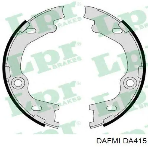 DA415 Dafmi колодки ручника/стоянкового гальма