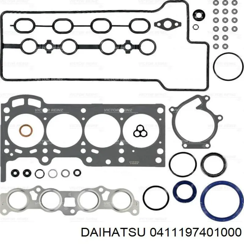 Комплект прокладок двигуна, повний 0411197401000 Daihatsu