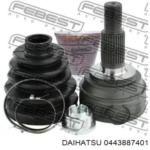 Пильник шарніра кутових швидкостей зовнішній передній Daihatsu 0443887401 ціна, від 6.28 USD