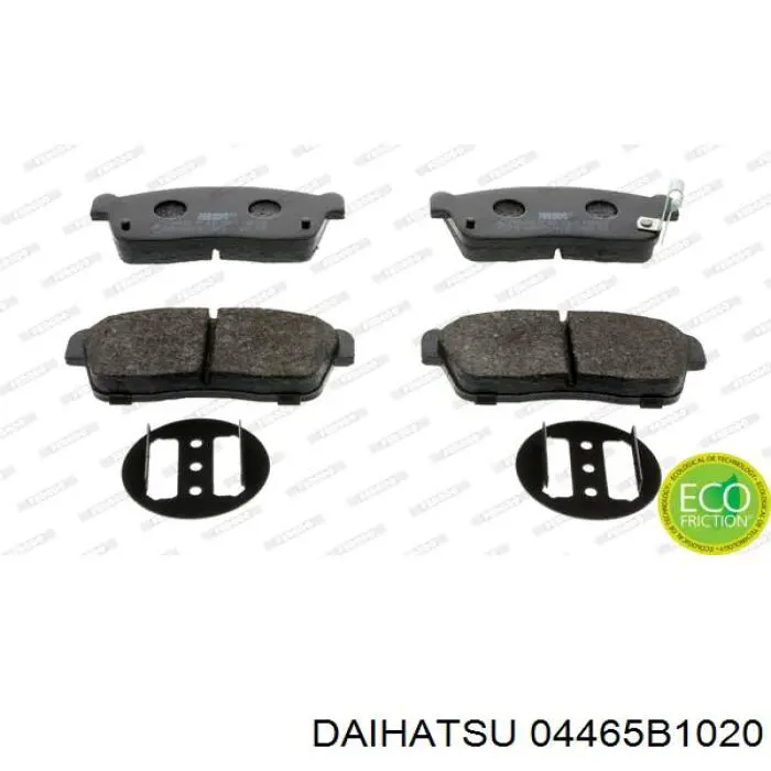 Колодки гальмівні передні, дискові 04465B1020 Daihatsu