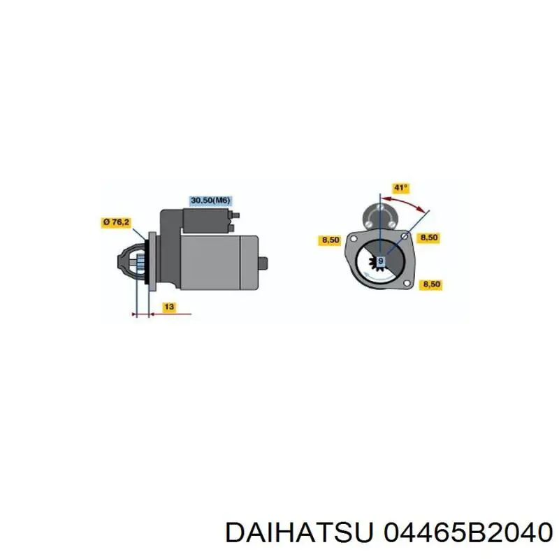 04465B2040 Daihatsu колодки гальмівні передні, дискові