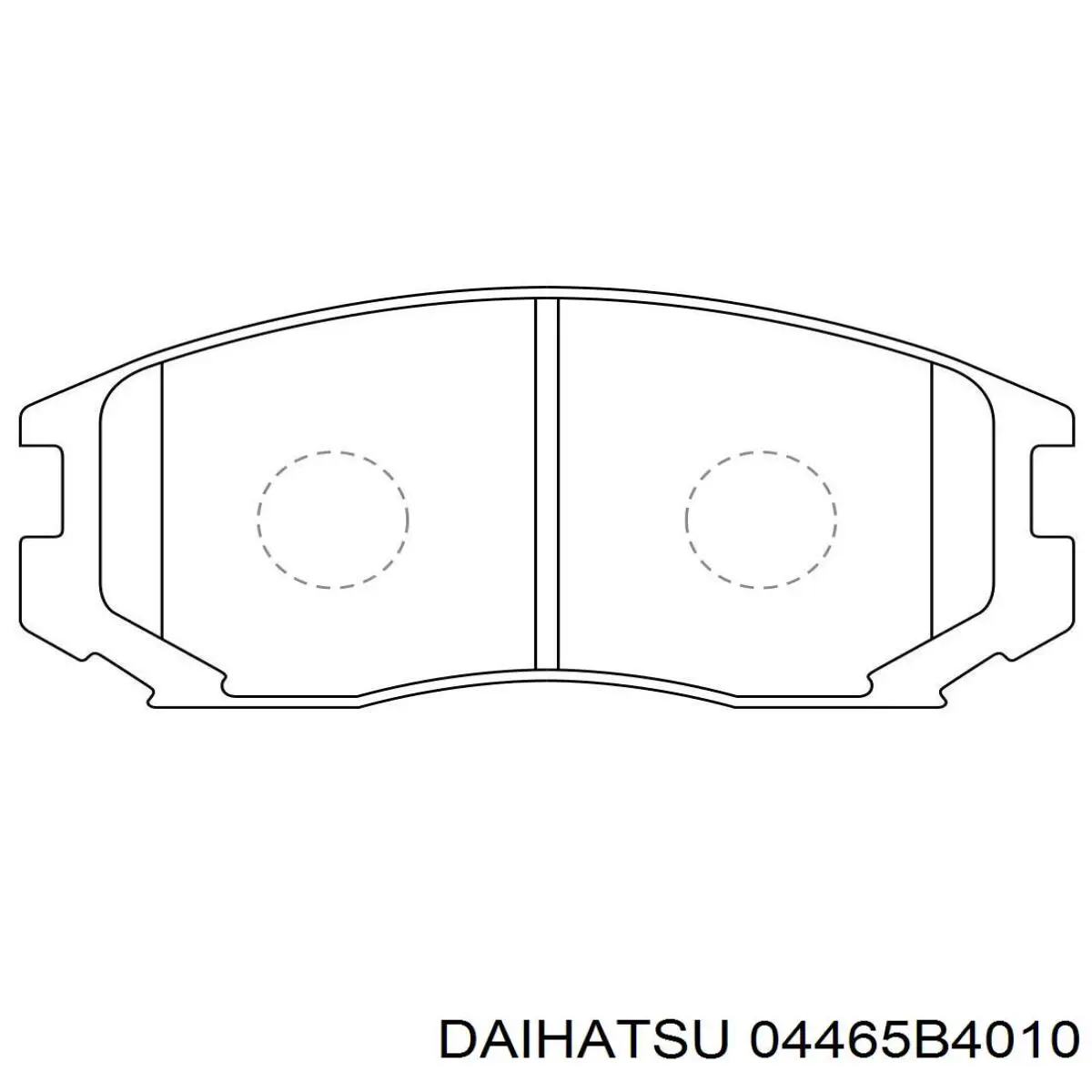 04465B4010 Daihatsu Передні гальмівні колодки