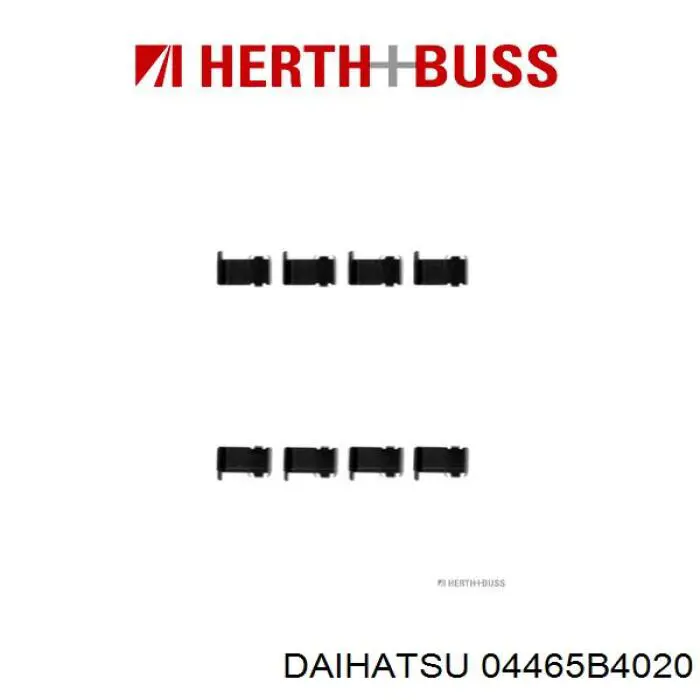 Передні тормозні колодки 04465B4020 Daihatsu