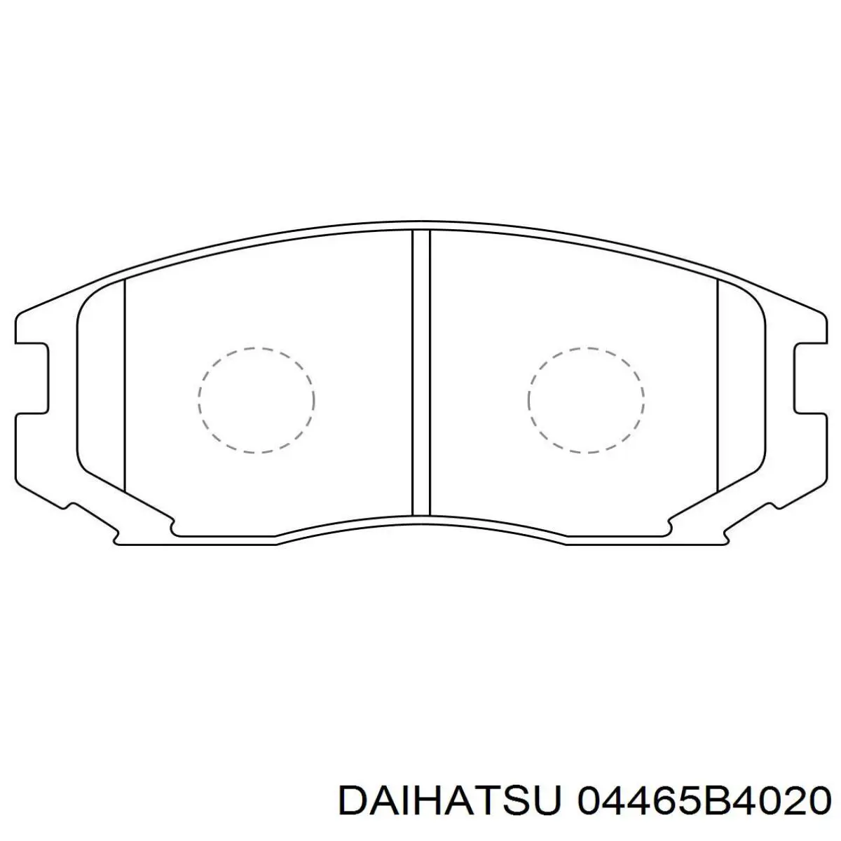 04465B4020 Daihatsu Передні гальмівні колодки