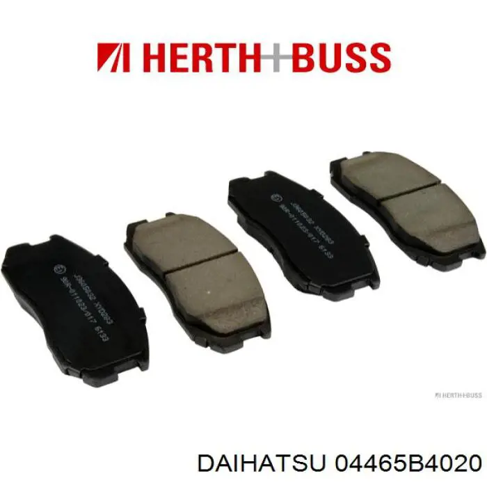 Гальмівні колодки Daihatsu 04465B4020 ціна, від 15.32 USD