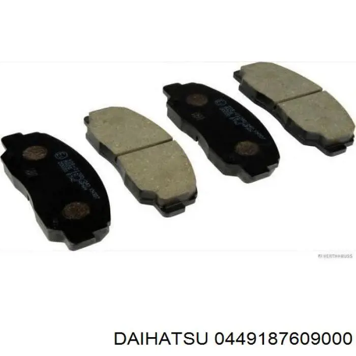 0449187609000 Daihatsu Передні гальмівні колодки