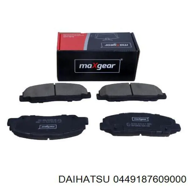 Гальмівні колодки Daihatsu 0449187609000 ціна, від 19.33 USD