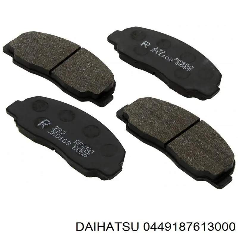 Колодки гальмівні передні, дискові 0449187613000 Daihatsu