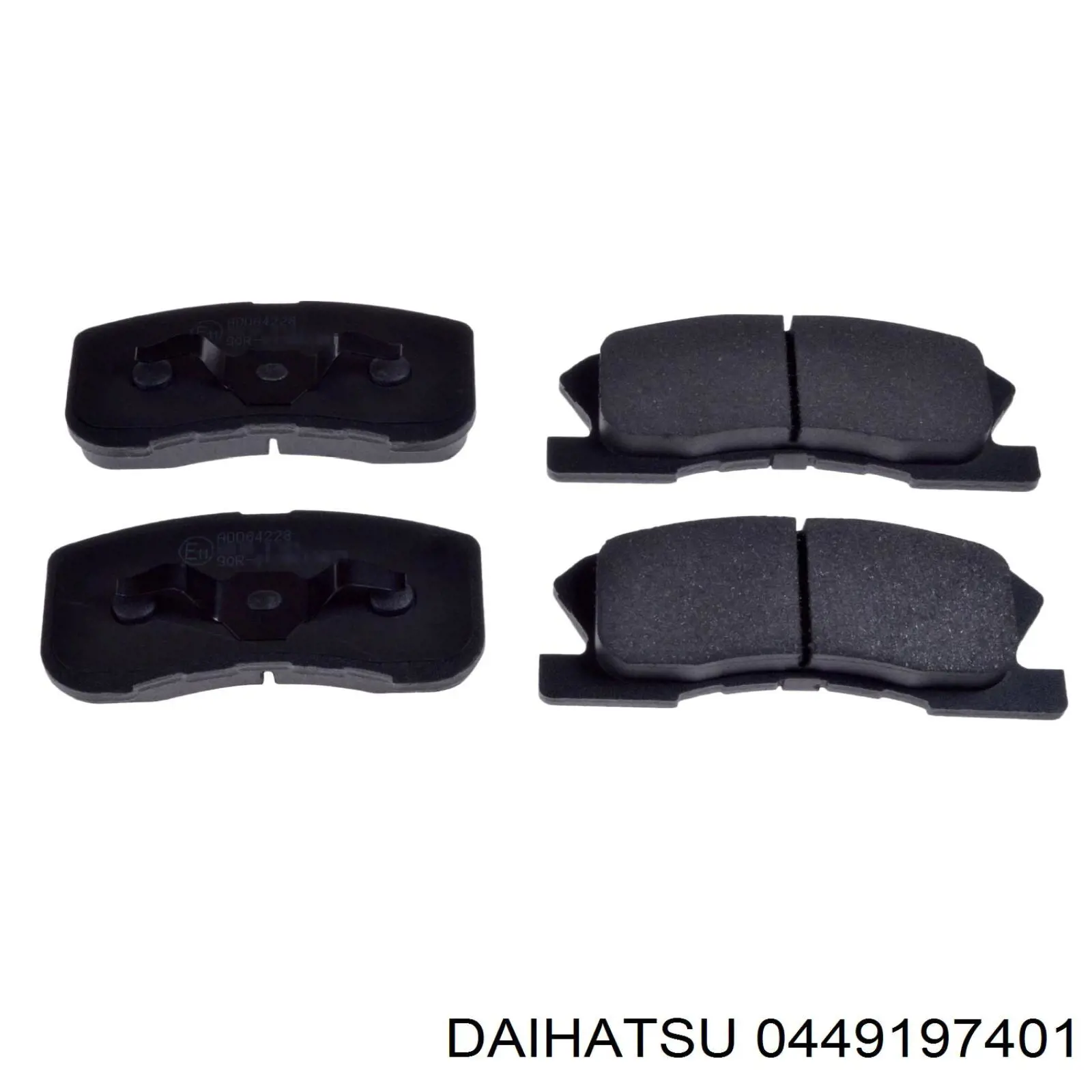 Колодки гальмівні передні, дискові 0449197401 Daihatsu