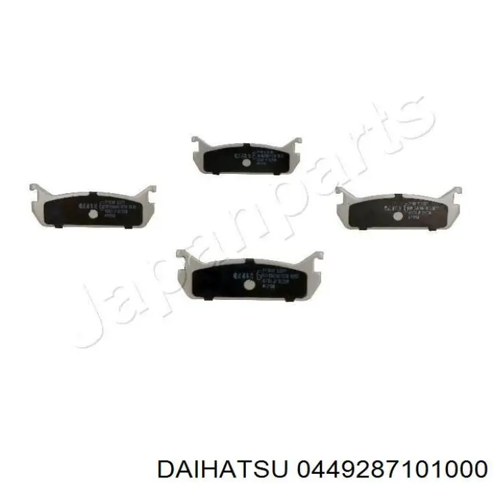 Колодки гальмові задні, дискові 0449287101000 Daihatsu