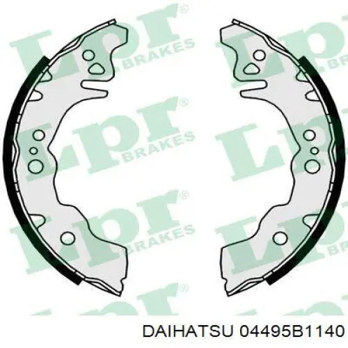 04495B1140 Daihatsu Колодки гальмівні задні, барабанні