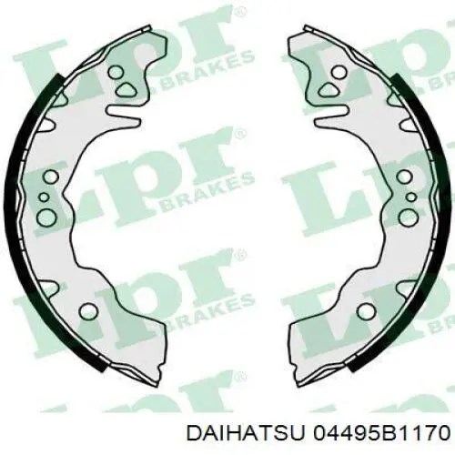 Колодки гальмові задні, барабанні 04495B1170 Daihatsu