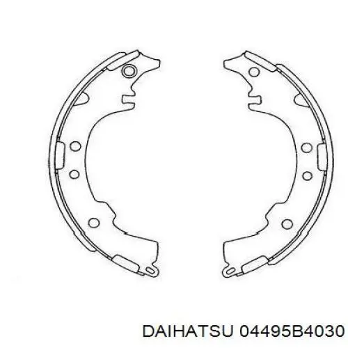 04495B4030 Daihatsu Колодки гальмівні задні, барабанні