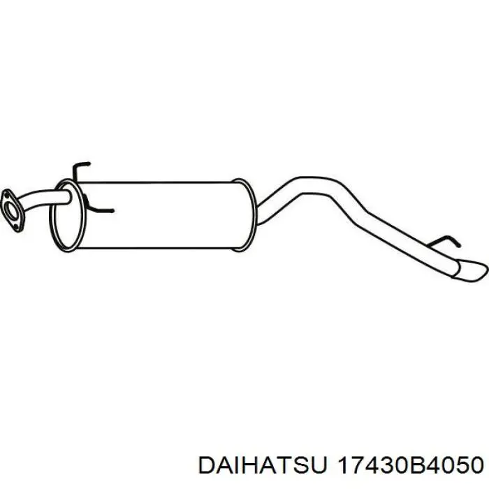 Глушник, задня частина Daihatsu Terios (J2) (Дайхатсу Terios)