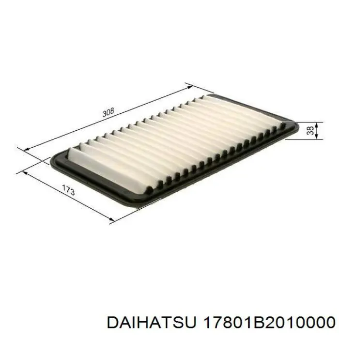 17801B2010000 Daihatsu фільтр повітряний