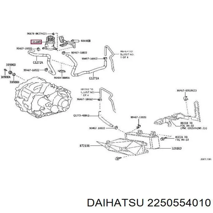 Паливний насос, механічний 2250554010 Daihatsu