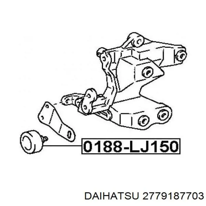 Купити 2779187703 Daihatsu Підшипник генератора