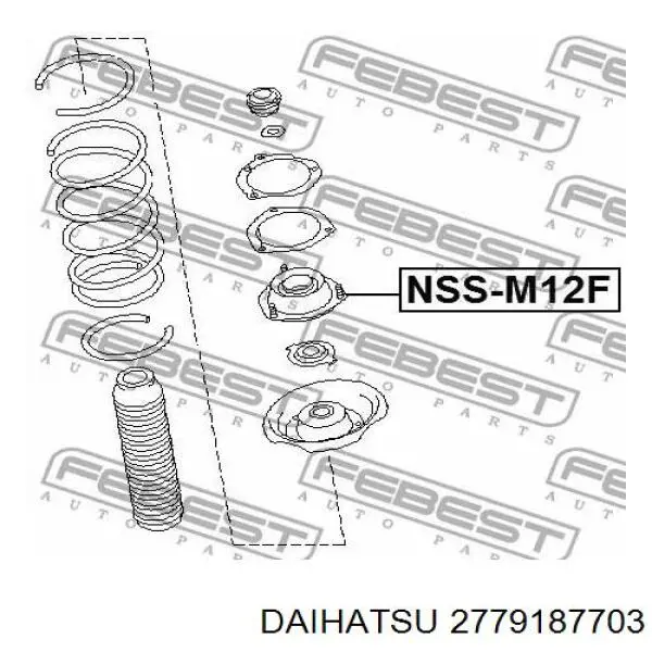 Підшипник генератора 2779187703 Daihatsu