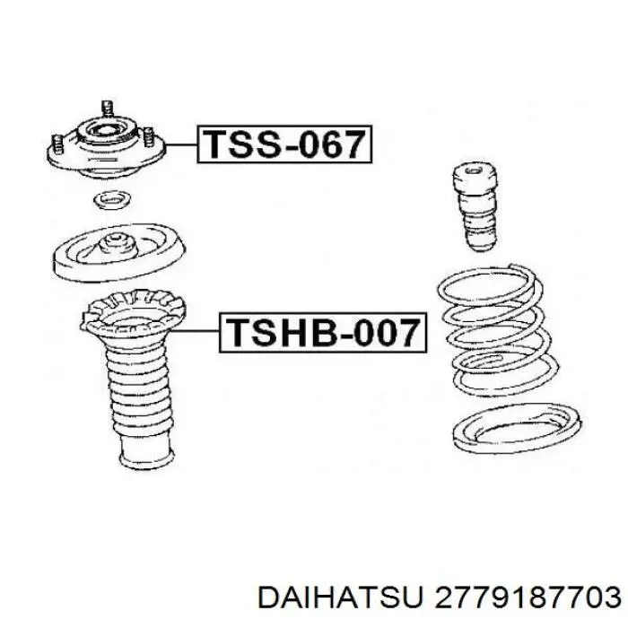 Підшипники на генератор Daihatsu 2779187703