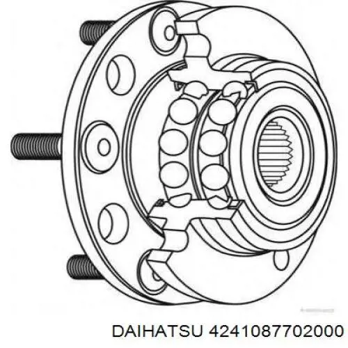 4241087702000 Daihatsu Маточина задня