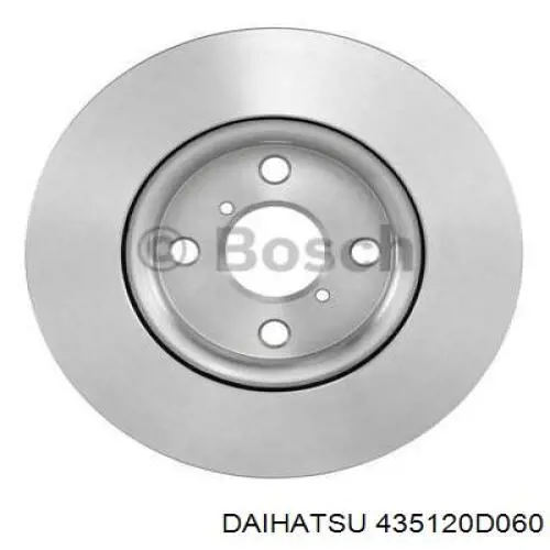 Диск переднього гальма Daihatsu 435120D060 ціна, від 31.88 USD