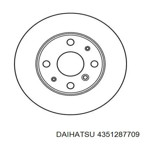 4351287709 Daihatsu диск гальмівний передній