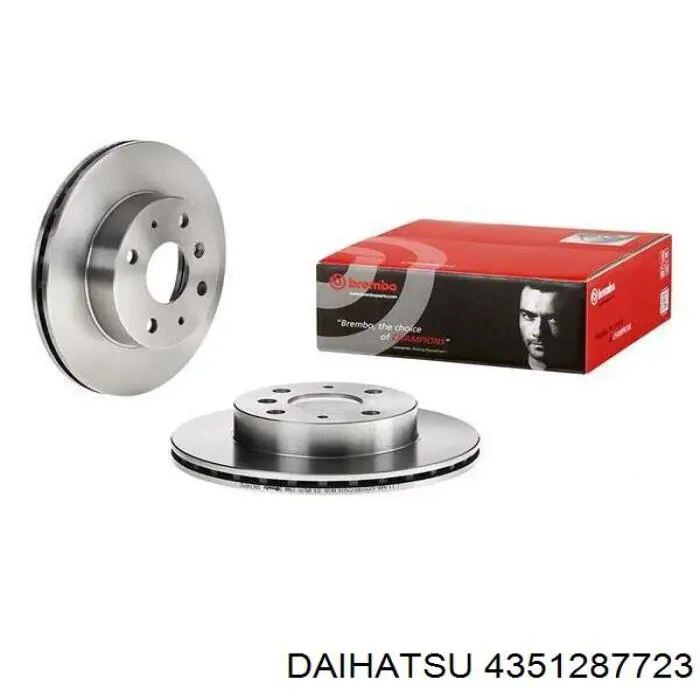 Диск переднього гальма Daihatsu 4351287723