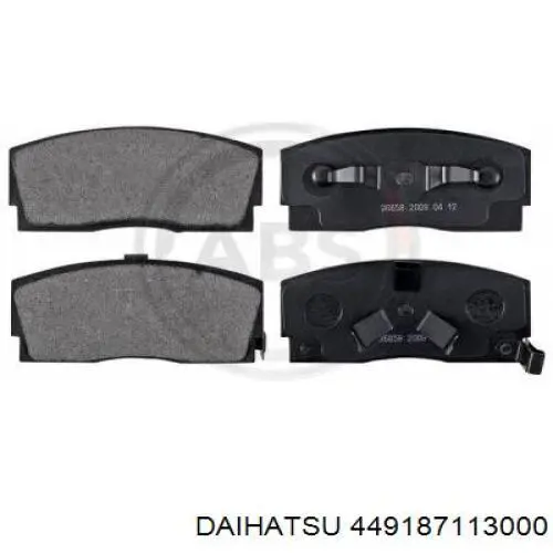 Колодки гальмівні передні, дискові 449187113000 Daihatsu