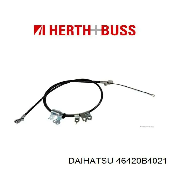 46420B4021 Daihatsu Трос ручного гальма задній, правий