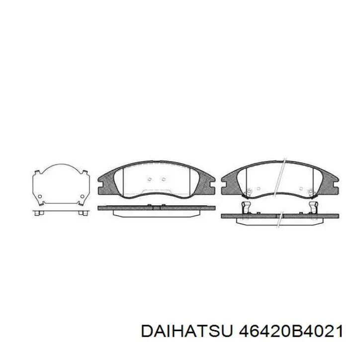 Трос стоянкового гальма задній правий Daihatsu 46420B4021 ціна, від 21.52 USD