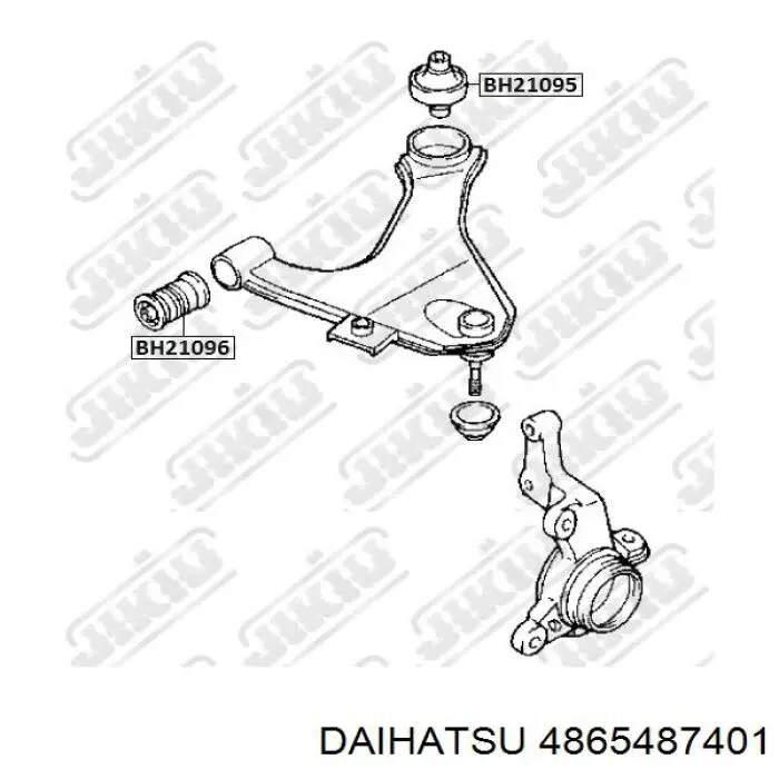 Сайлентблок переднього нижнього важеля 4865487401 Daihatsu