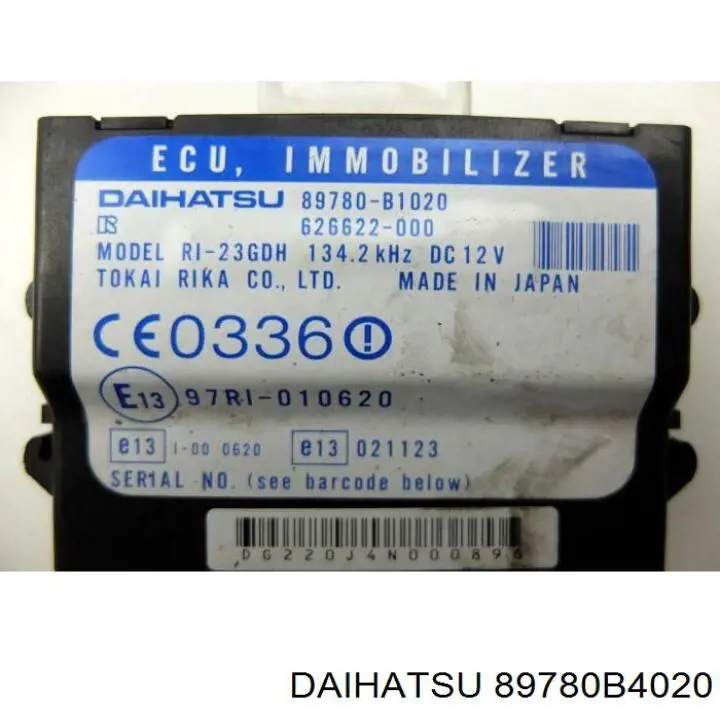  Daihatsu 89780B4020 ціна, від  USD