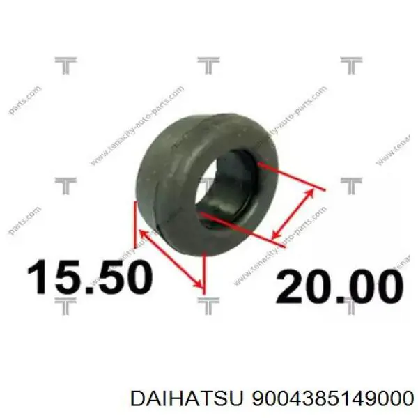 Купити 9004385149000 Daihatsu Сайлентблок тяги поперечної, задньої підвіски