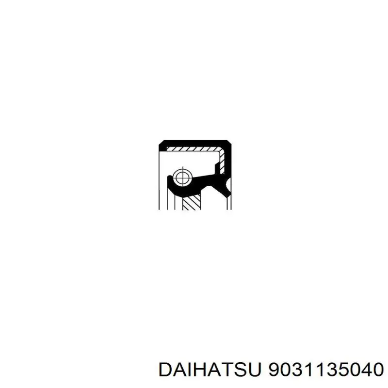 Сальник коленвала двигуна, передній Daihatsu 9031135040 ціна, від 5.07 USD